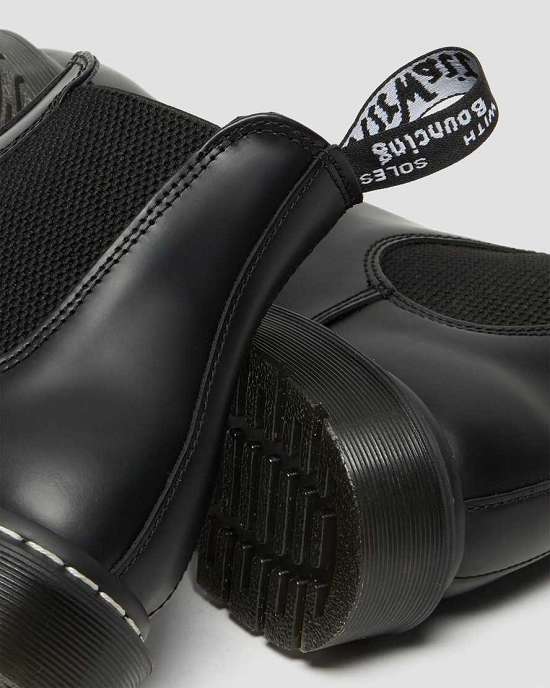 Botas Chelsea Dr. Martens 2976 White Stitch Hombre Negros MX-35960